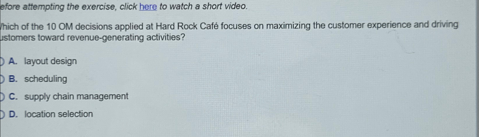  efore attempting the exercise, click here to watch a short video.