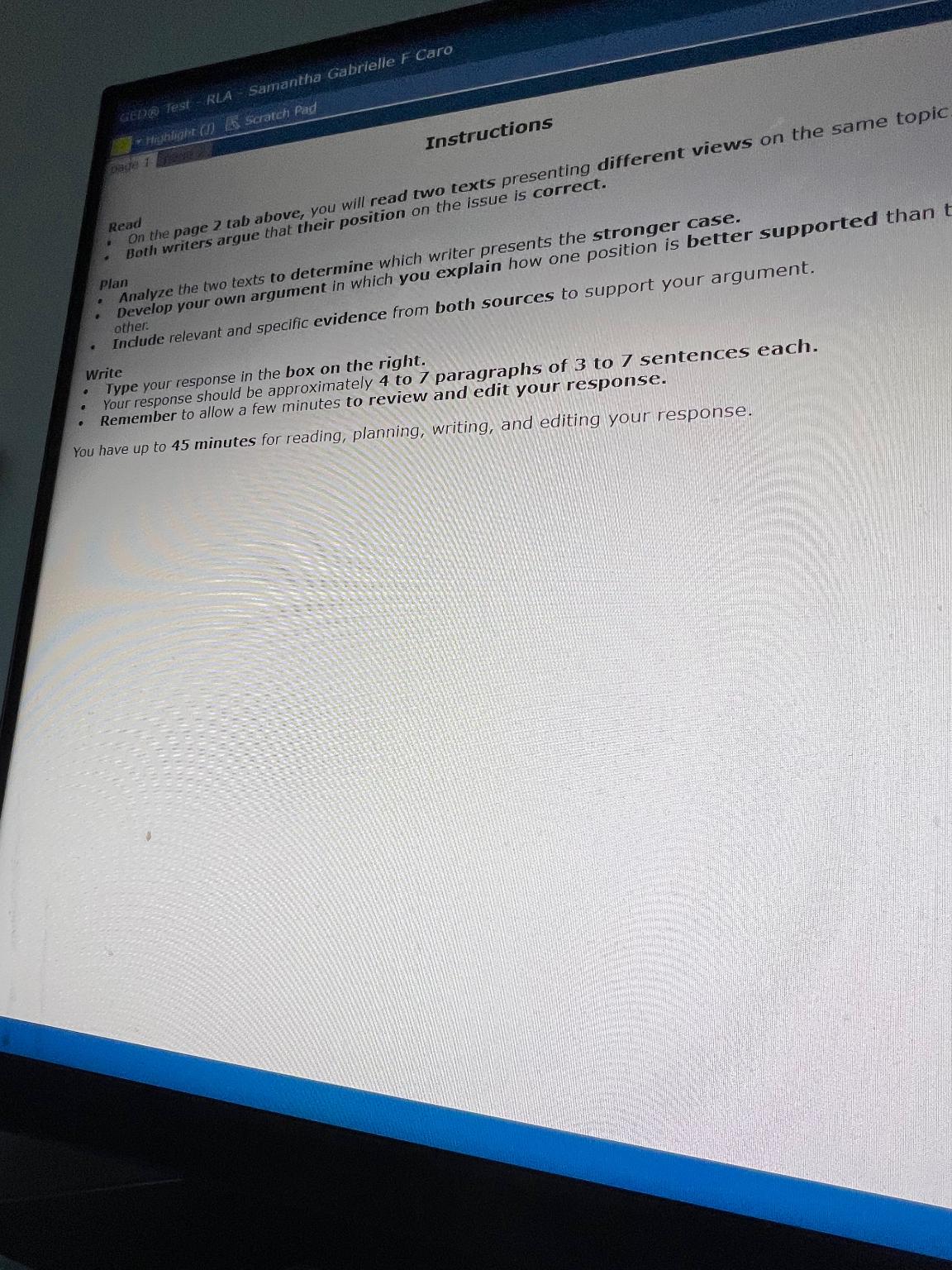  Instructions Read On the page 2 tab above, you will read