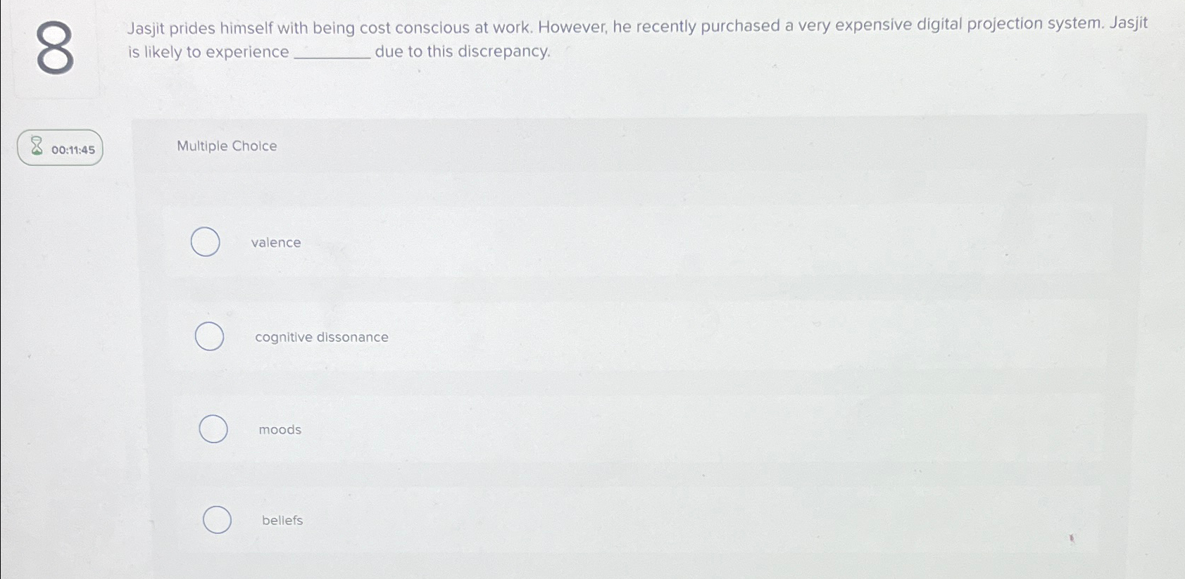  Jasjit prides himself with being cost conscious at work. However, he