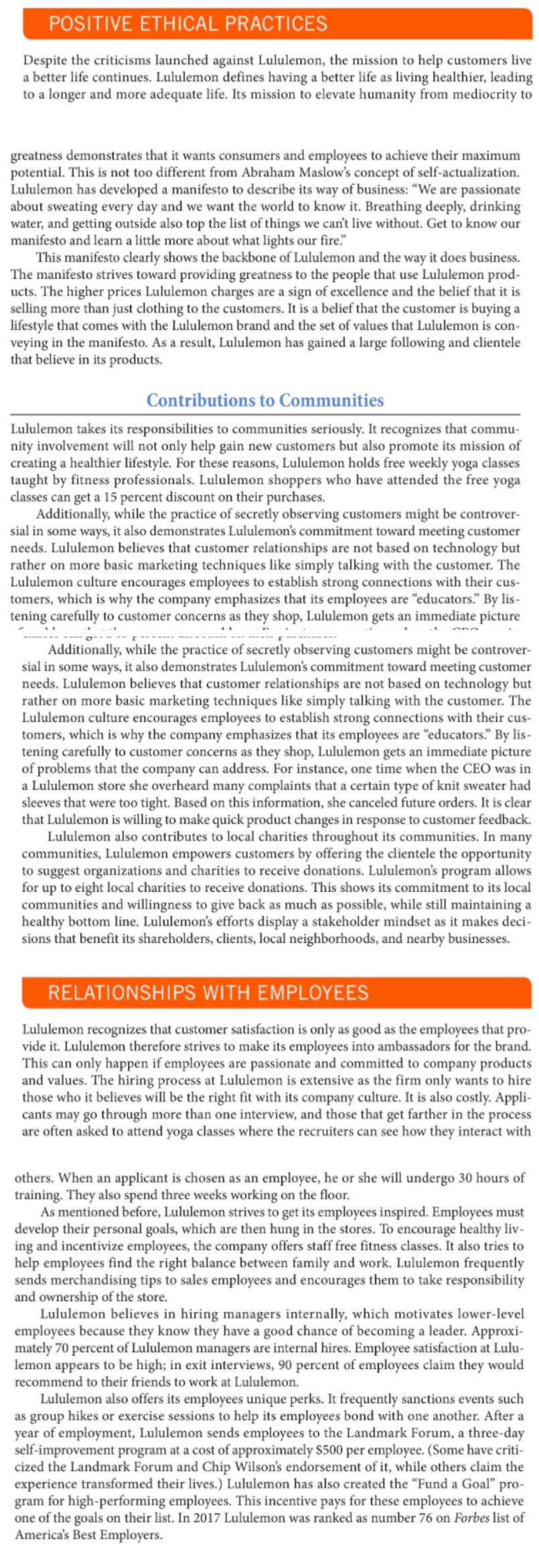 Pants A major ethical problem for Lululemon occurred in March 2013, when