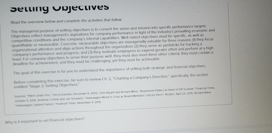  setung Unjectives Read the overview below and complete the activities that