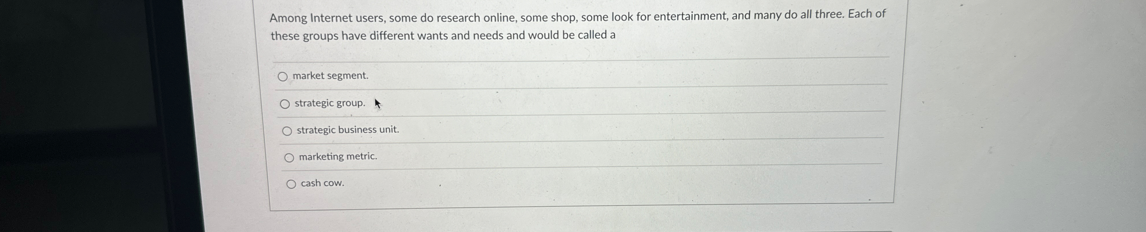  Among Internet users, some do research online, some shop, some look