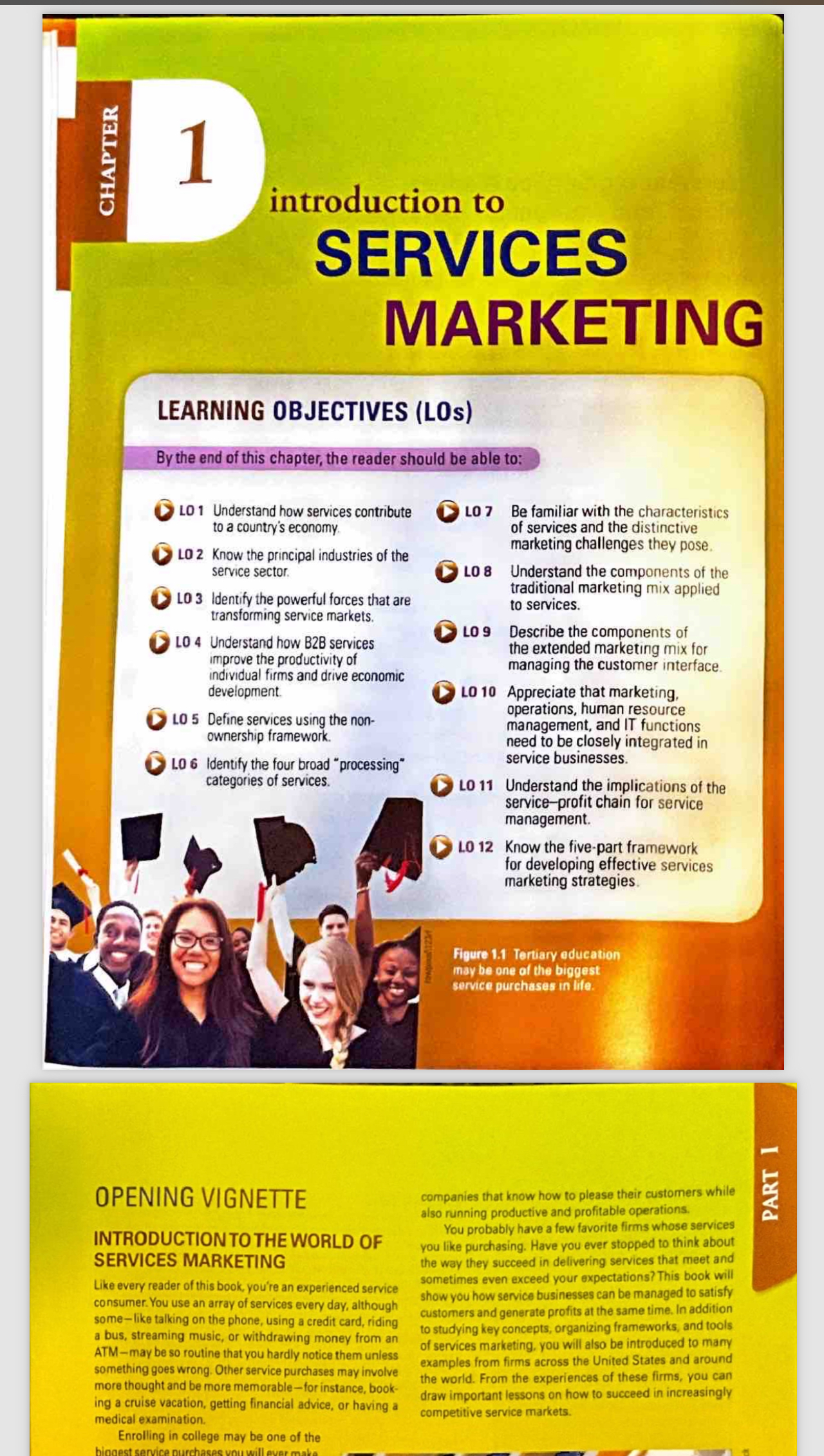  introduction to SERVICES MARKETING LEARNING OBJECTIVES (LOs) By the end of