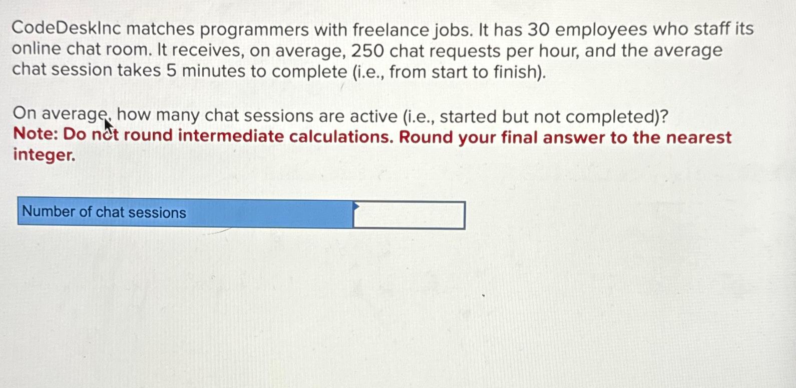  CodeDesklnc matches programmers with freelance jobs. It has 30 employees who