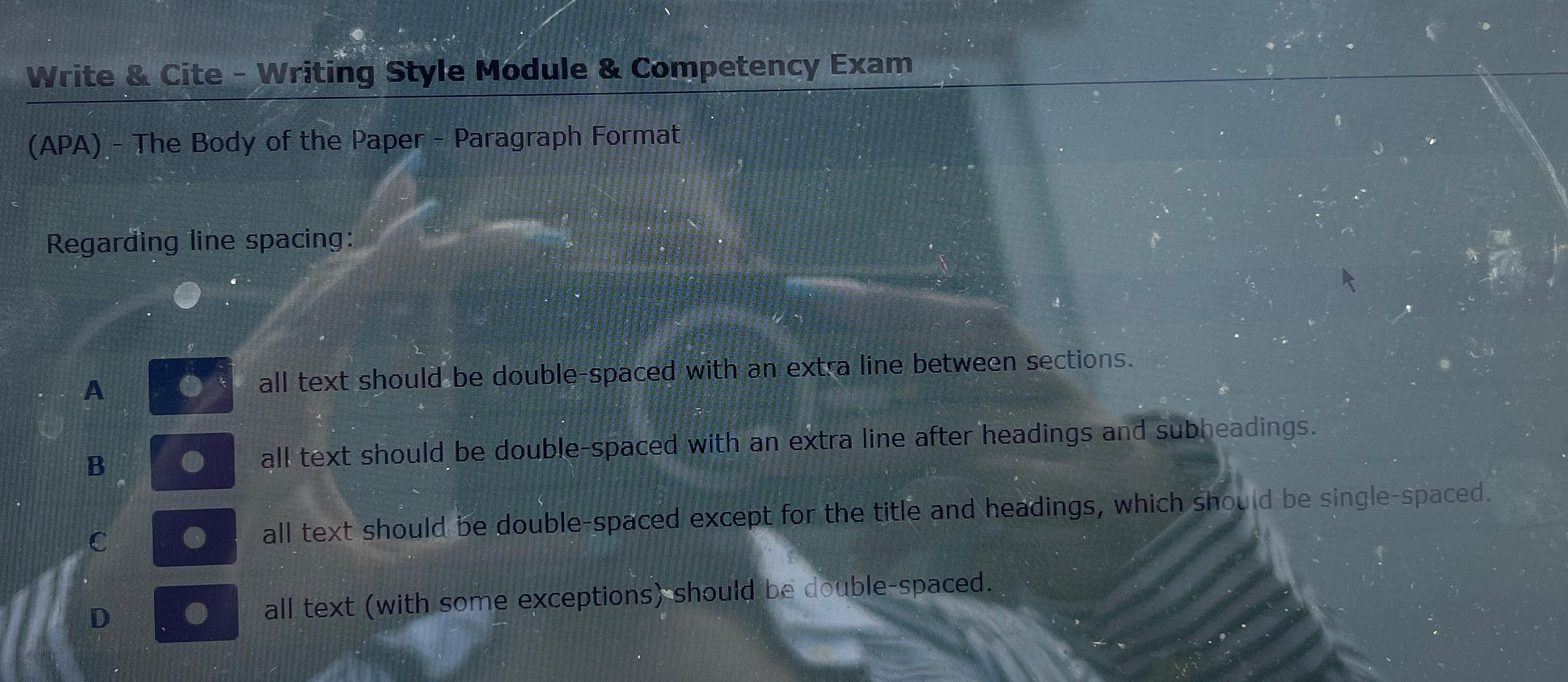  Write & Cite - Writing Style Module & Competency Exam (APA)-