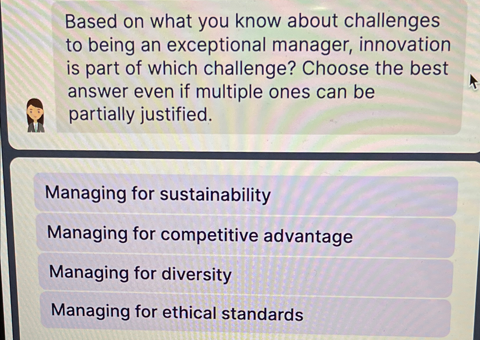  Based on what you know about challenges to being an exceptional