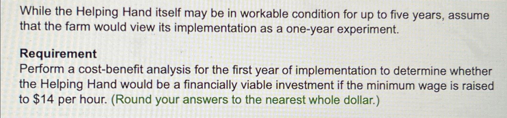  While the Helping Hand itself may be in workable condition for