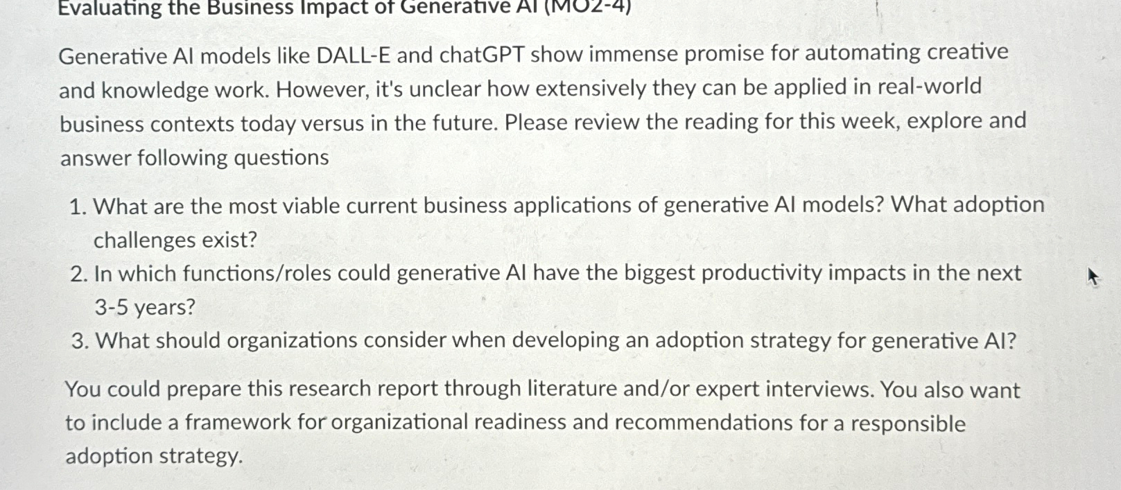  Generative Al models like DALL-E and chatGPT show immense promise for