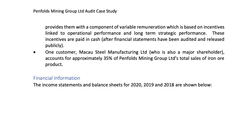 mining leases that encompass not only the open pit mine, but also: