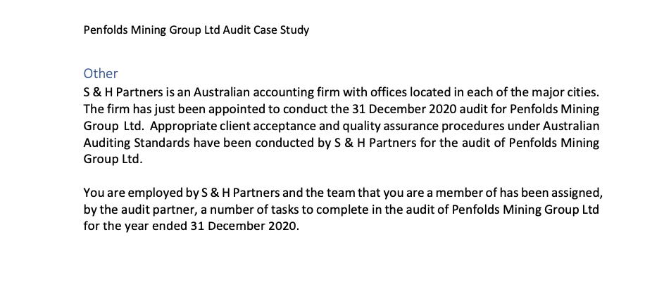 of Penfolds Mining Group Ltd is magnetite iron ore pellets {although there