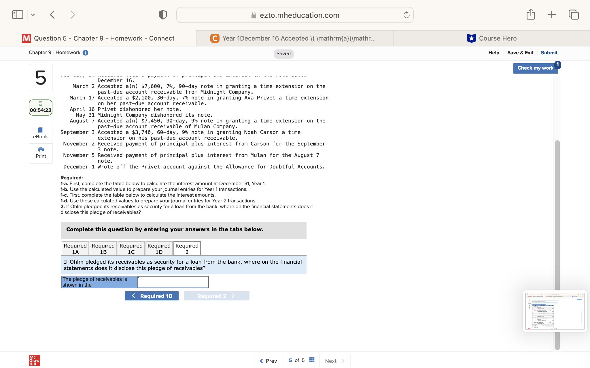 $14, 800, 60-day, 7% note in granting Danny Todd a time extension