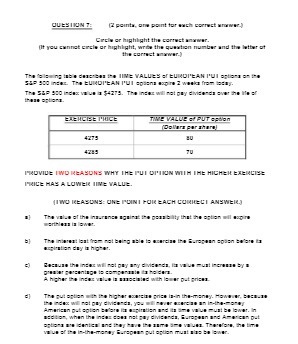 [? points, one paint for wich correct nnowor) Circle er highlight