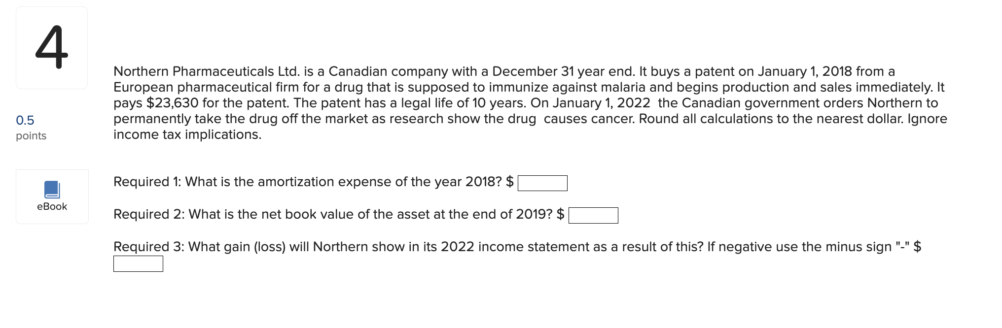 of 5 years, with a residual value of $10,000. The equipment's accumulated
