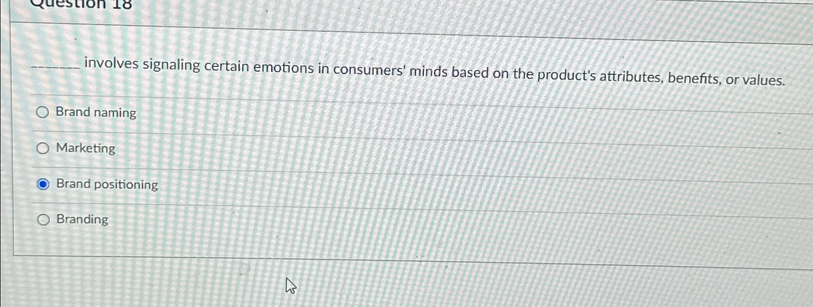  involves signaling certain emotions in consumers' minds based on the product's