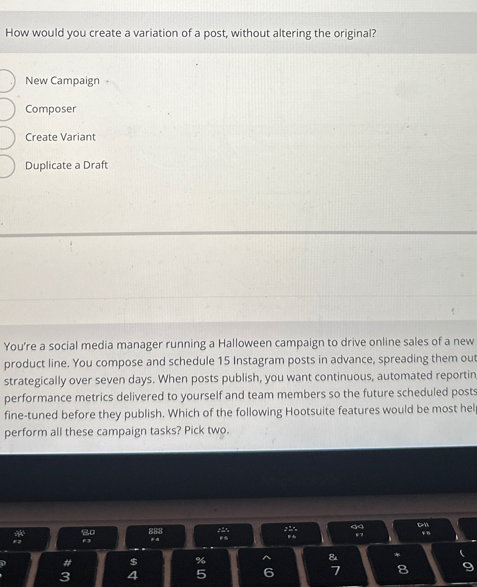  How would you create a variation of a post, without altering