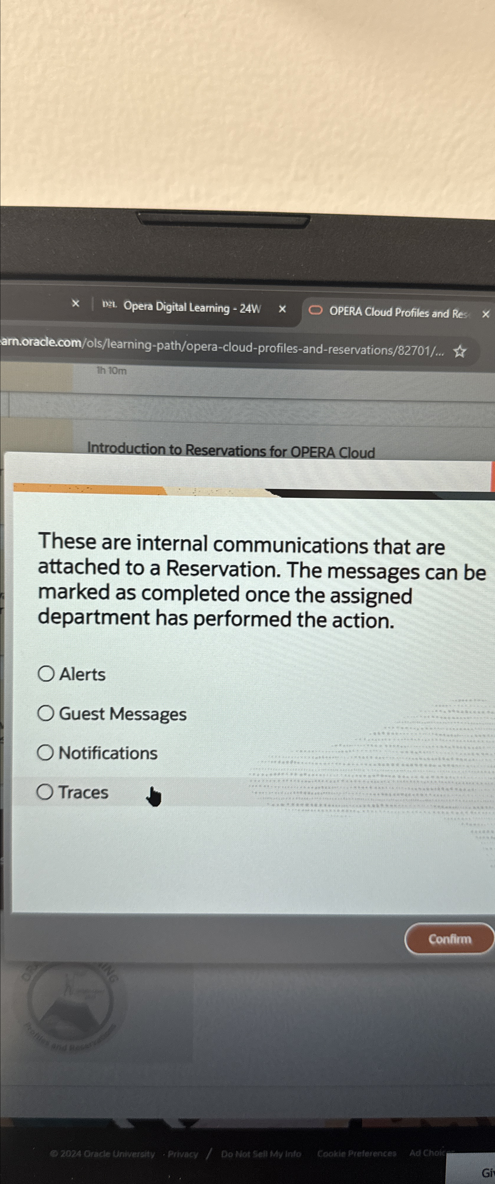  Introduction to Reservations for OPERA Cloud These are internal communications that