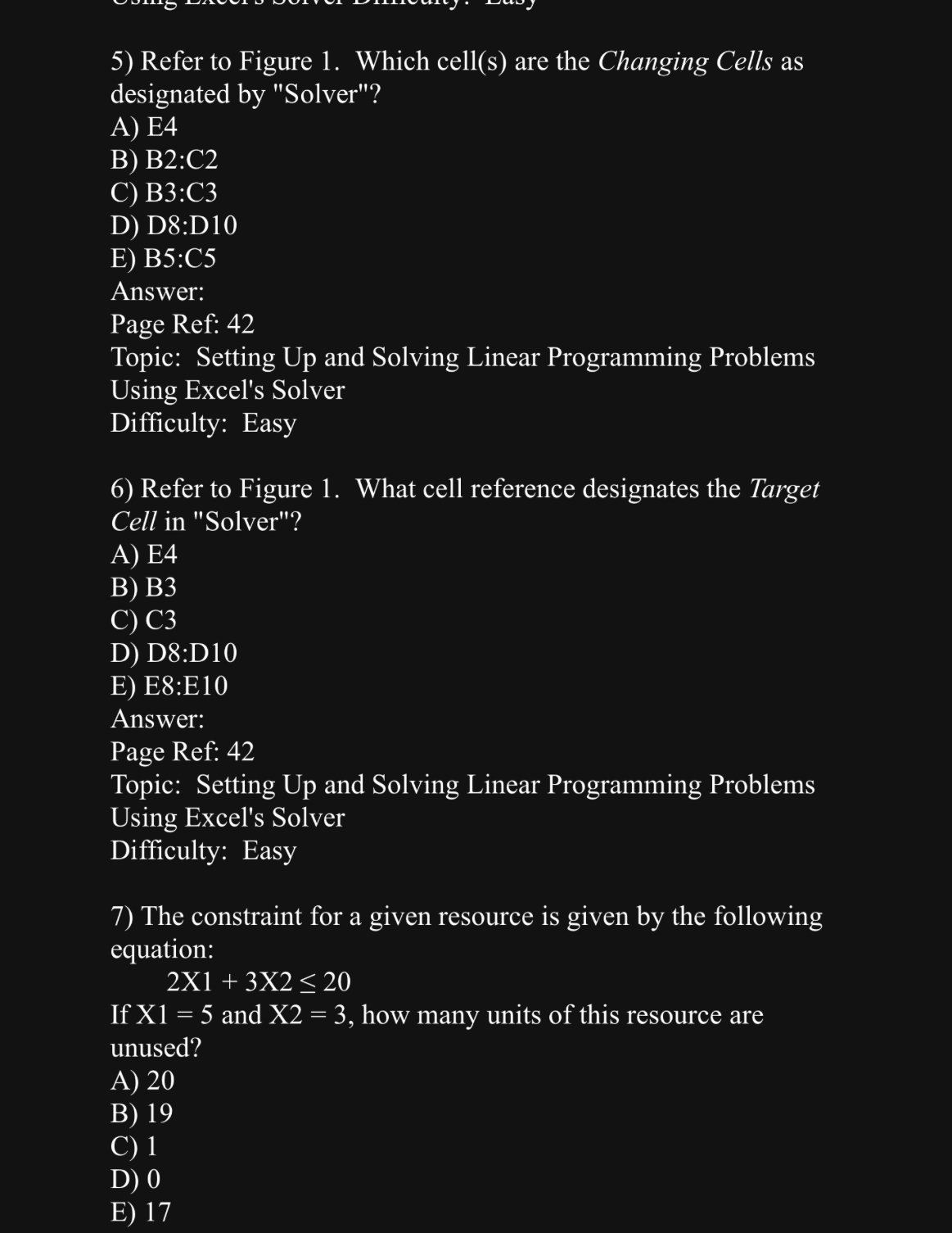  Refer to Figure 1. Which cell(s) are the Changing Cells as