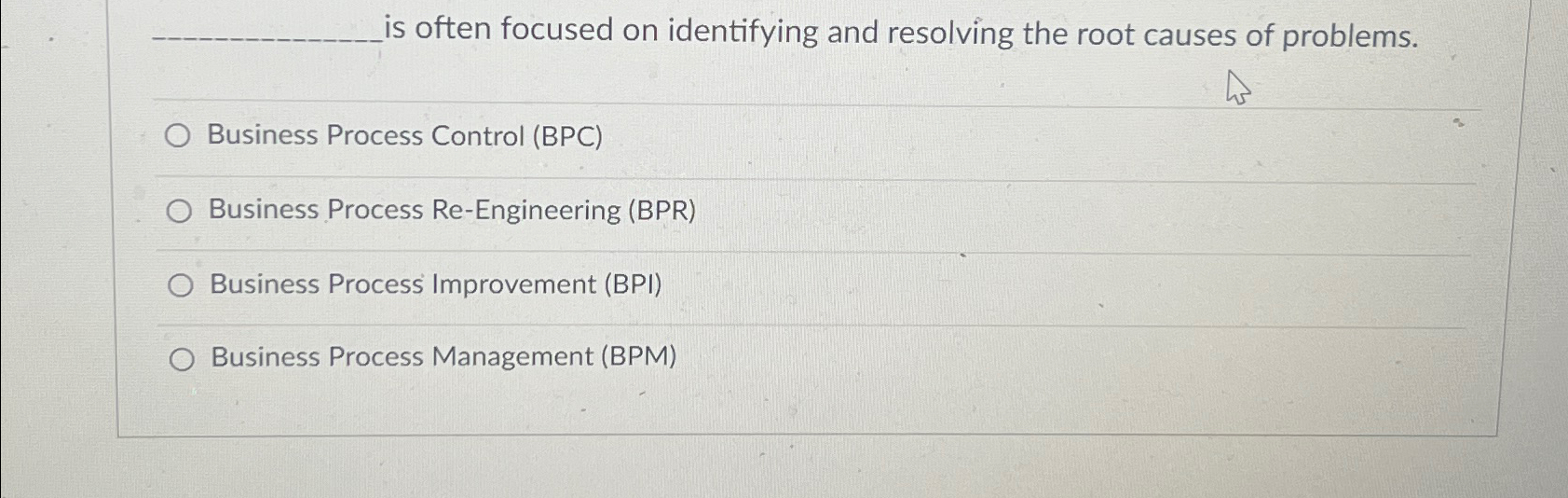  is often focused on identifying and resolving the root causes of