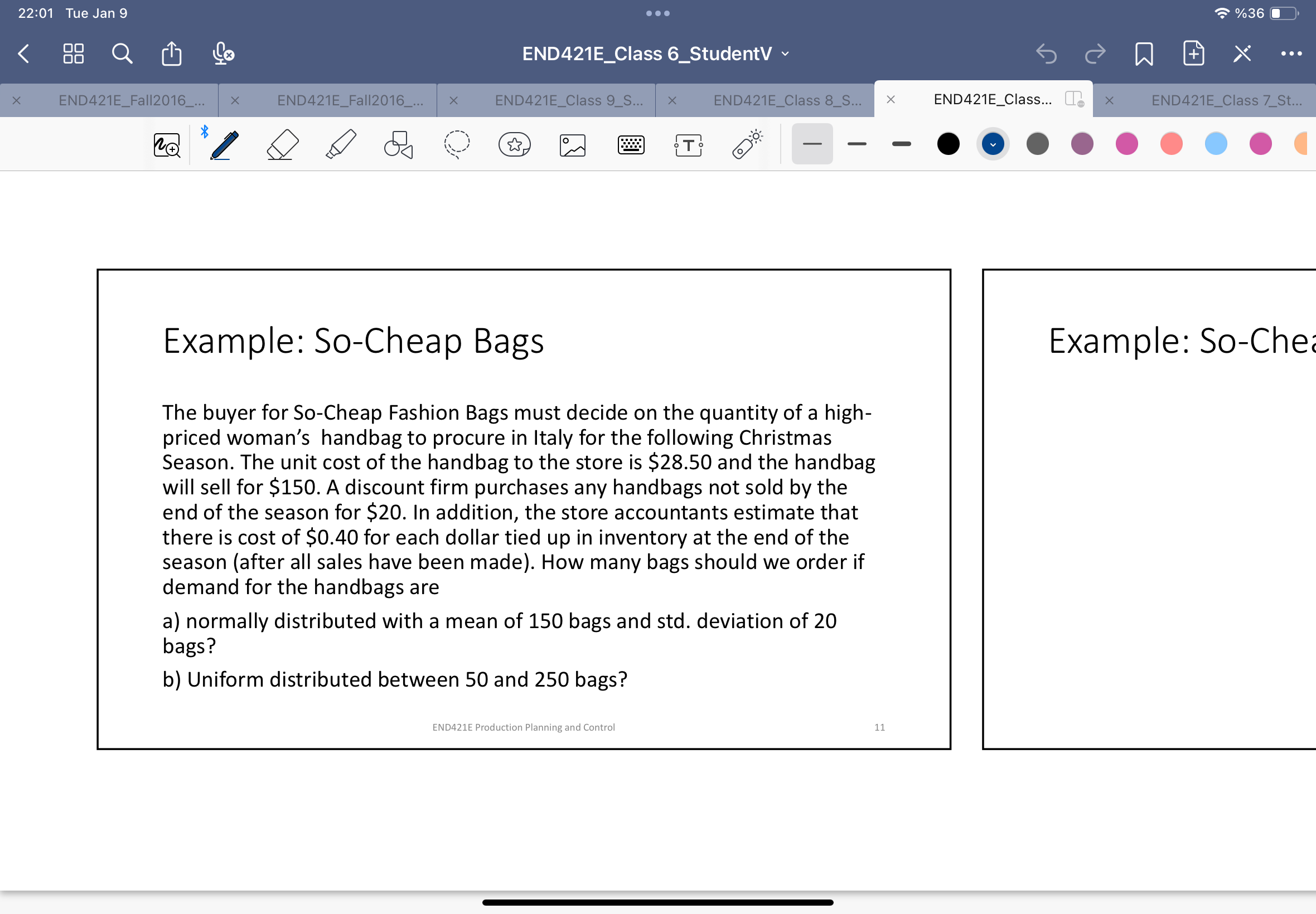  Example: So-Cheap Bags Example: So-Che The buyer for So-Cheap Fashion Bags