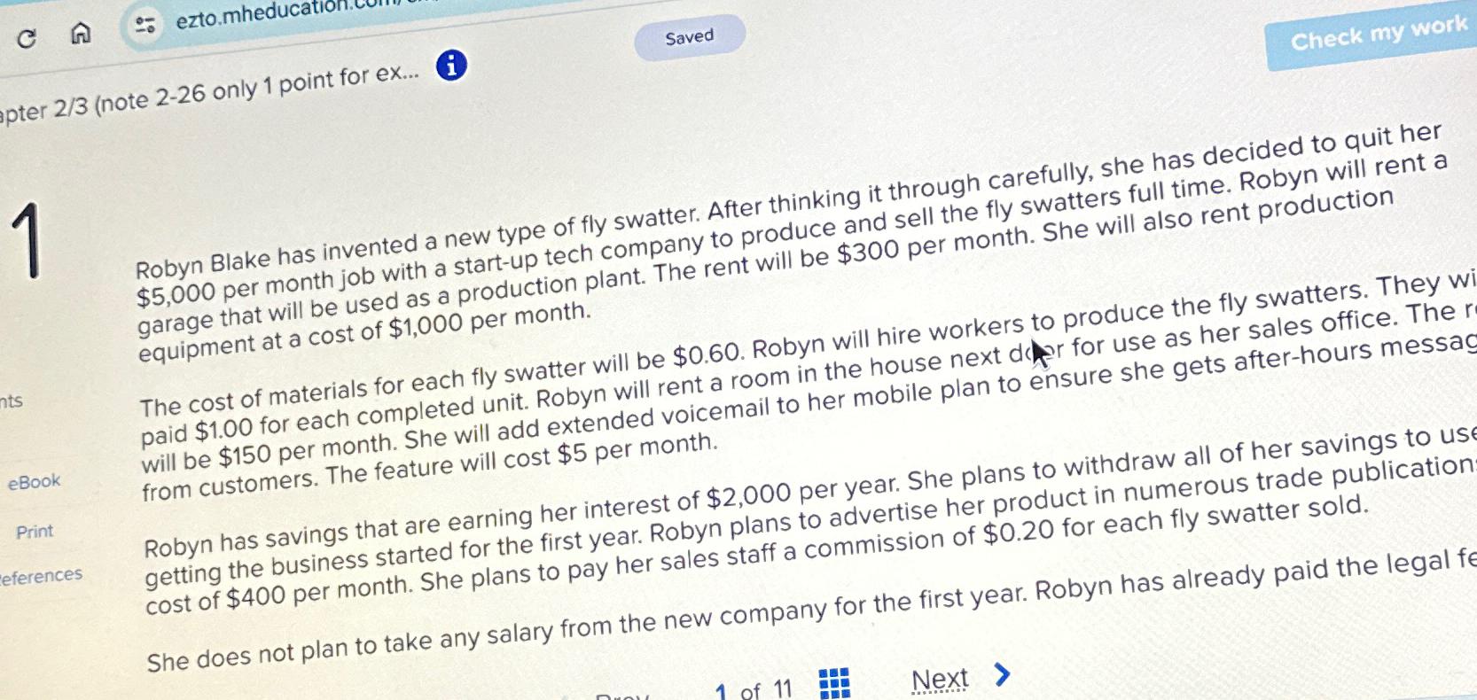  pter 23(note 2-26 only 1 point for ex... 1 Robyn Blake