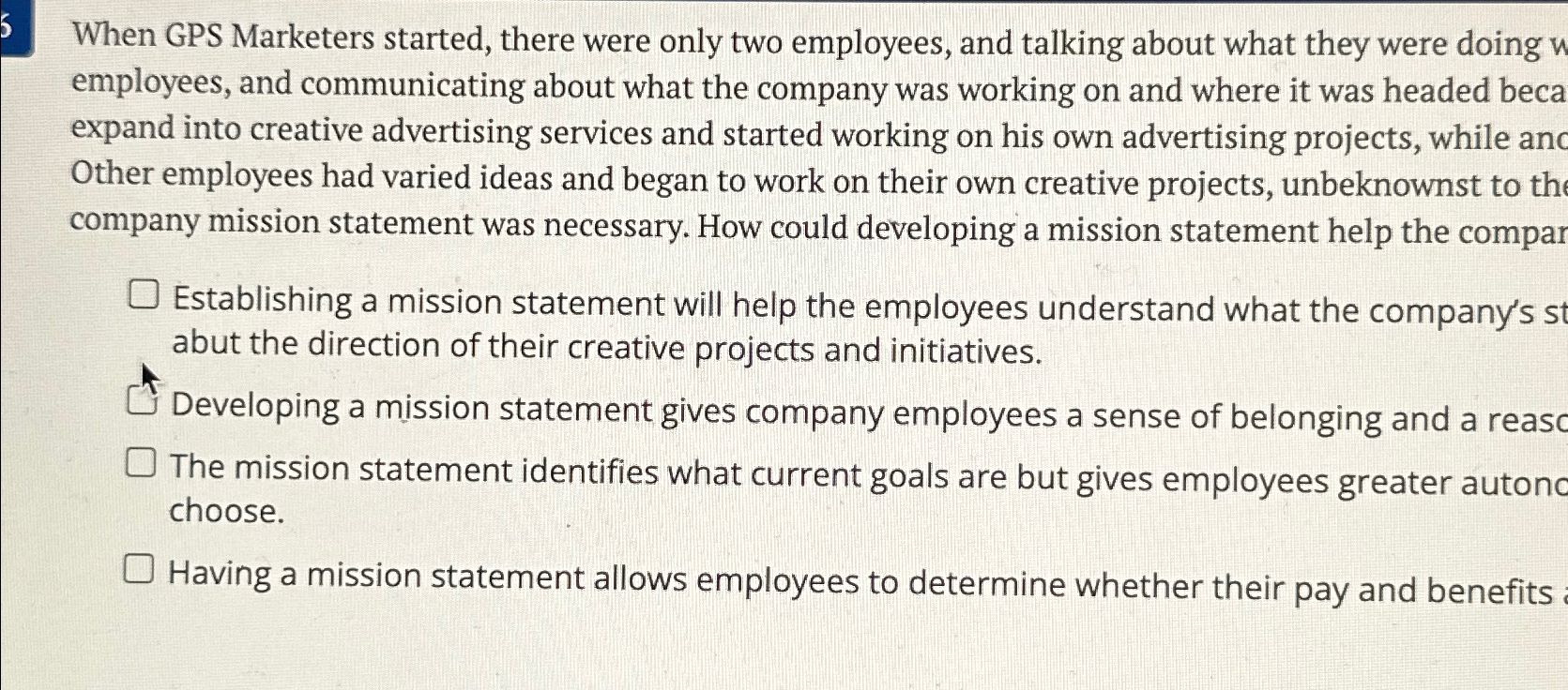  When GPS Marketers started, there were only two employees, and talking