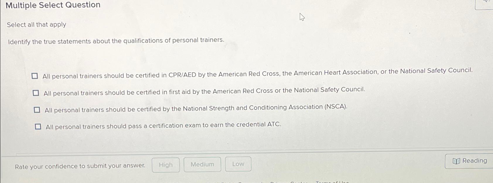  Multiple Select Question Select all that apply Identify the true statements