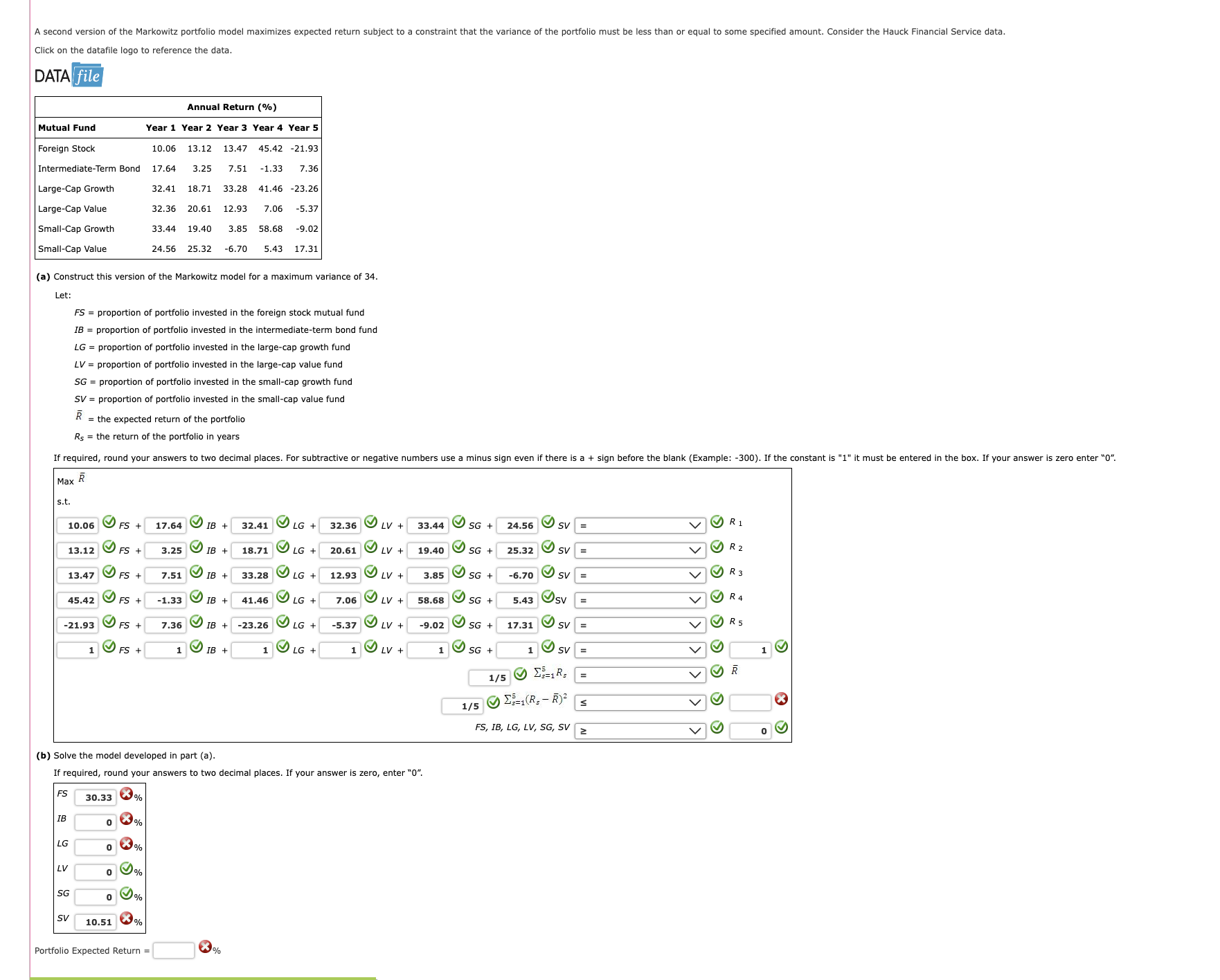  Click on the datafile logo to reference the data. DATA (a)