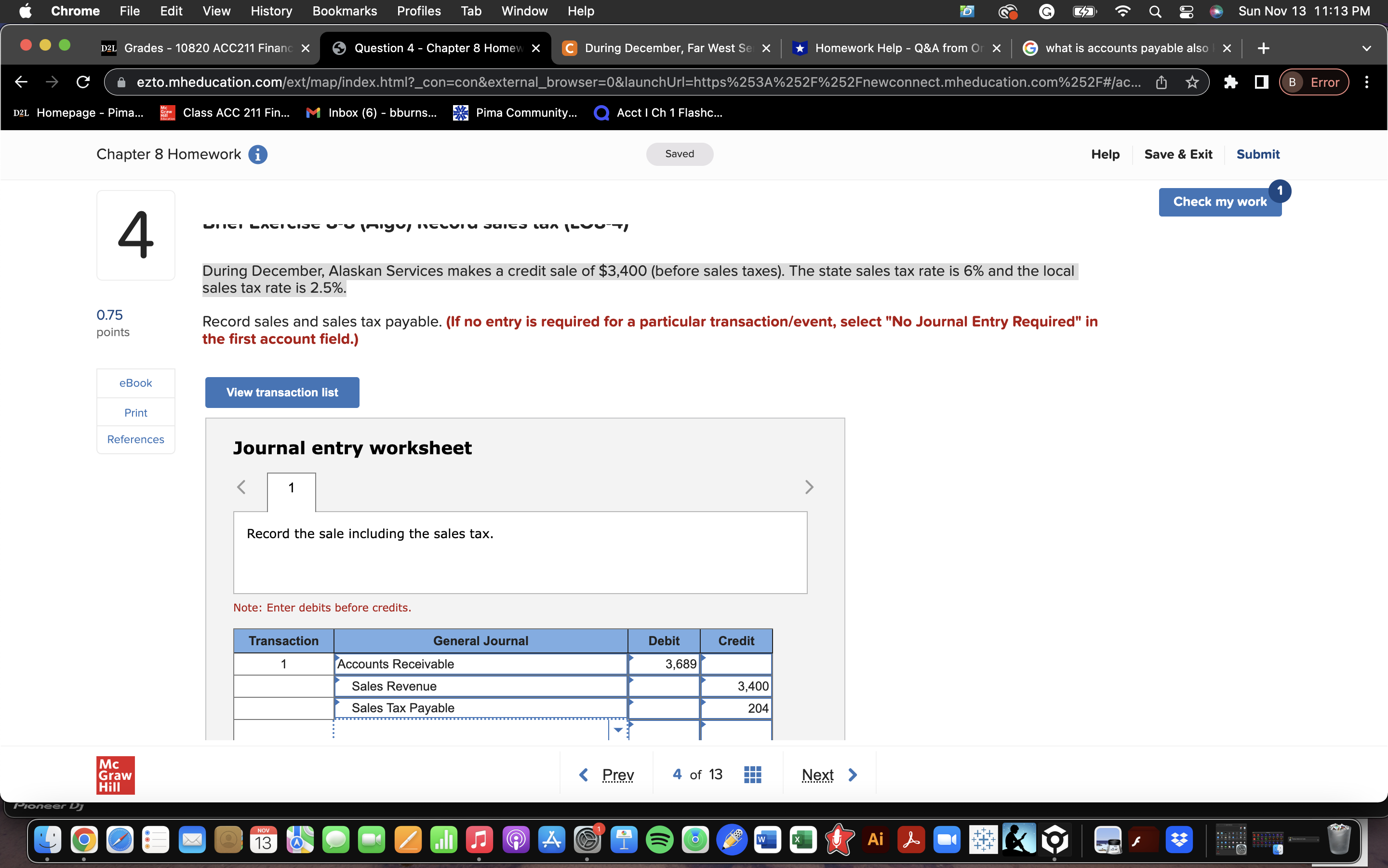  Chrome File Edit View History Bookmarks Profiles Tab Window Help G