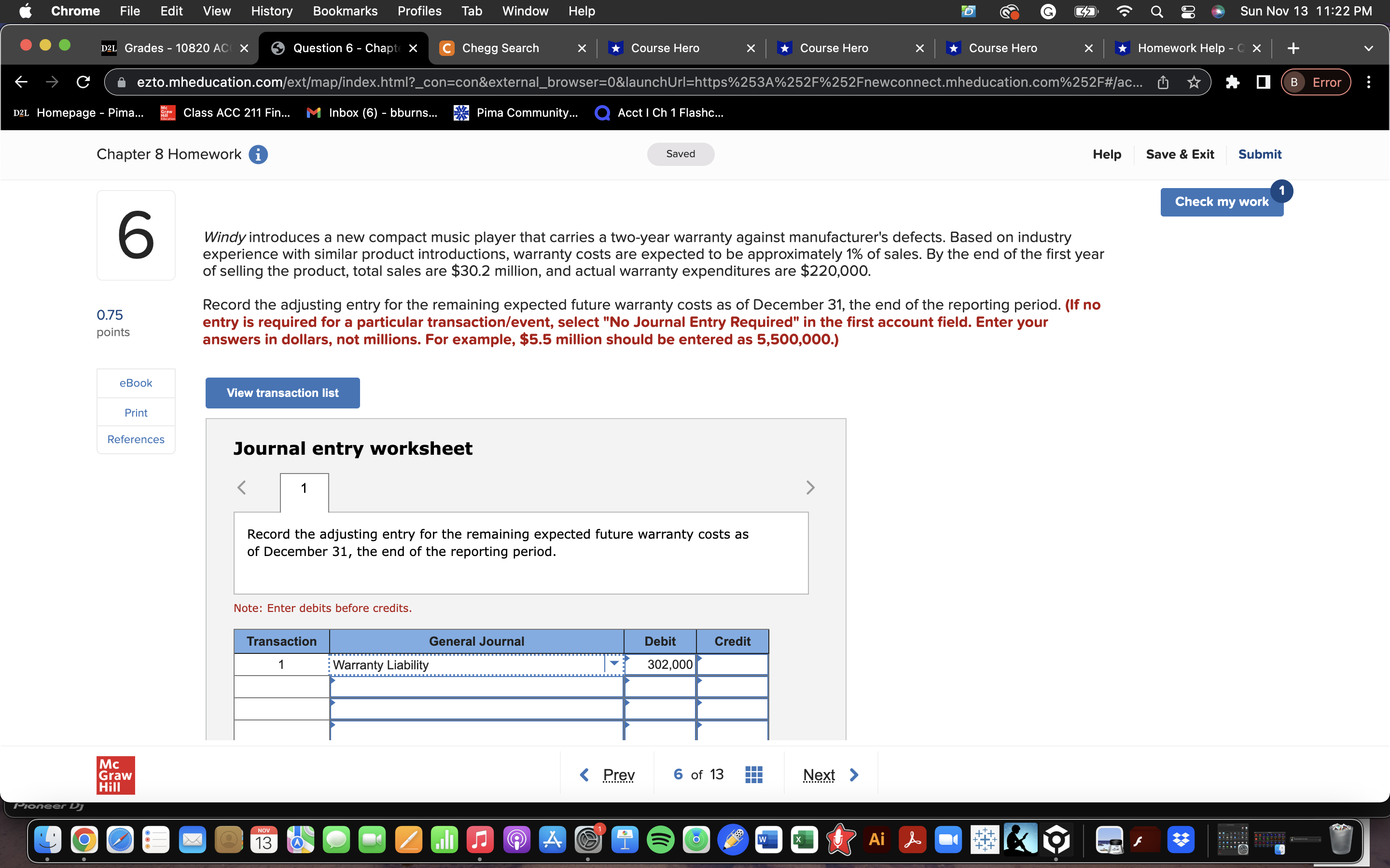  6 Chrome File Edit View History Bookmarks Profiles T Window Help