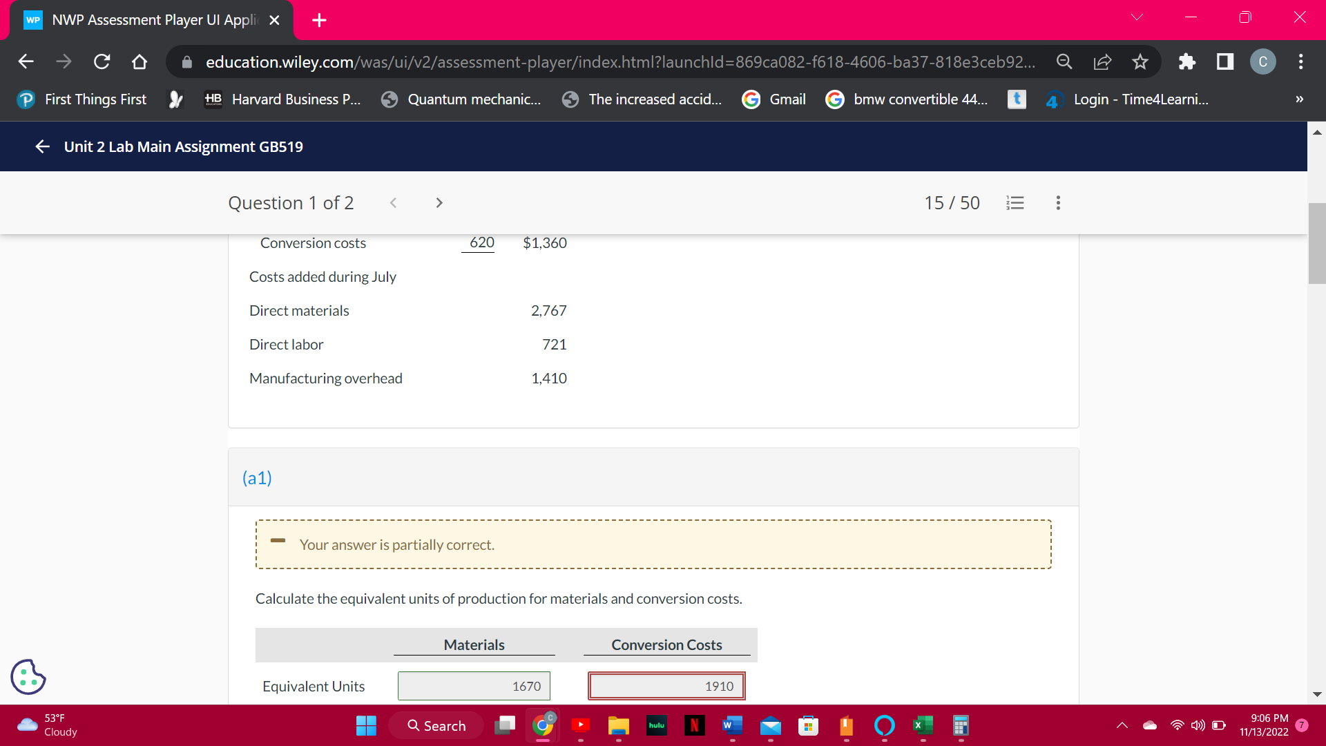 incorrect i am not sure how to proceed. Thank you! WP NWP
