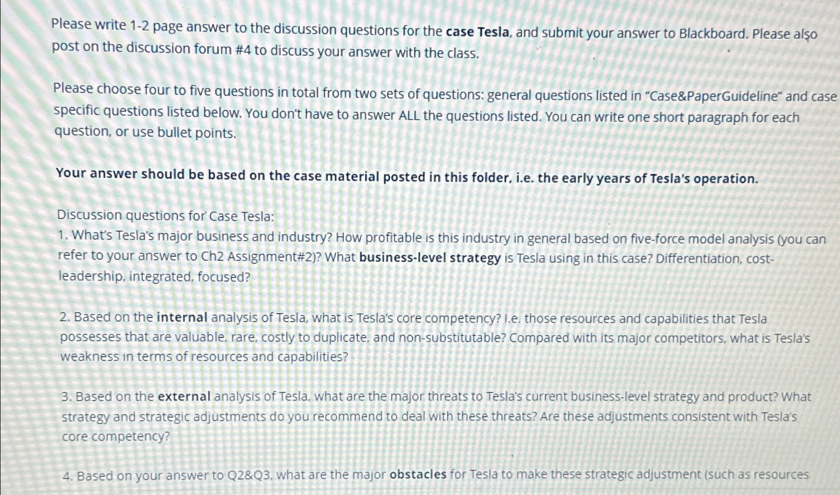  Please write 1-2 page answer to the discussion questions for the