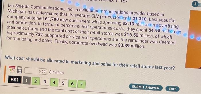  Ian Shields Communications, Inc., a cellular communications provider based in Michigan,
