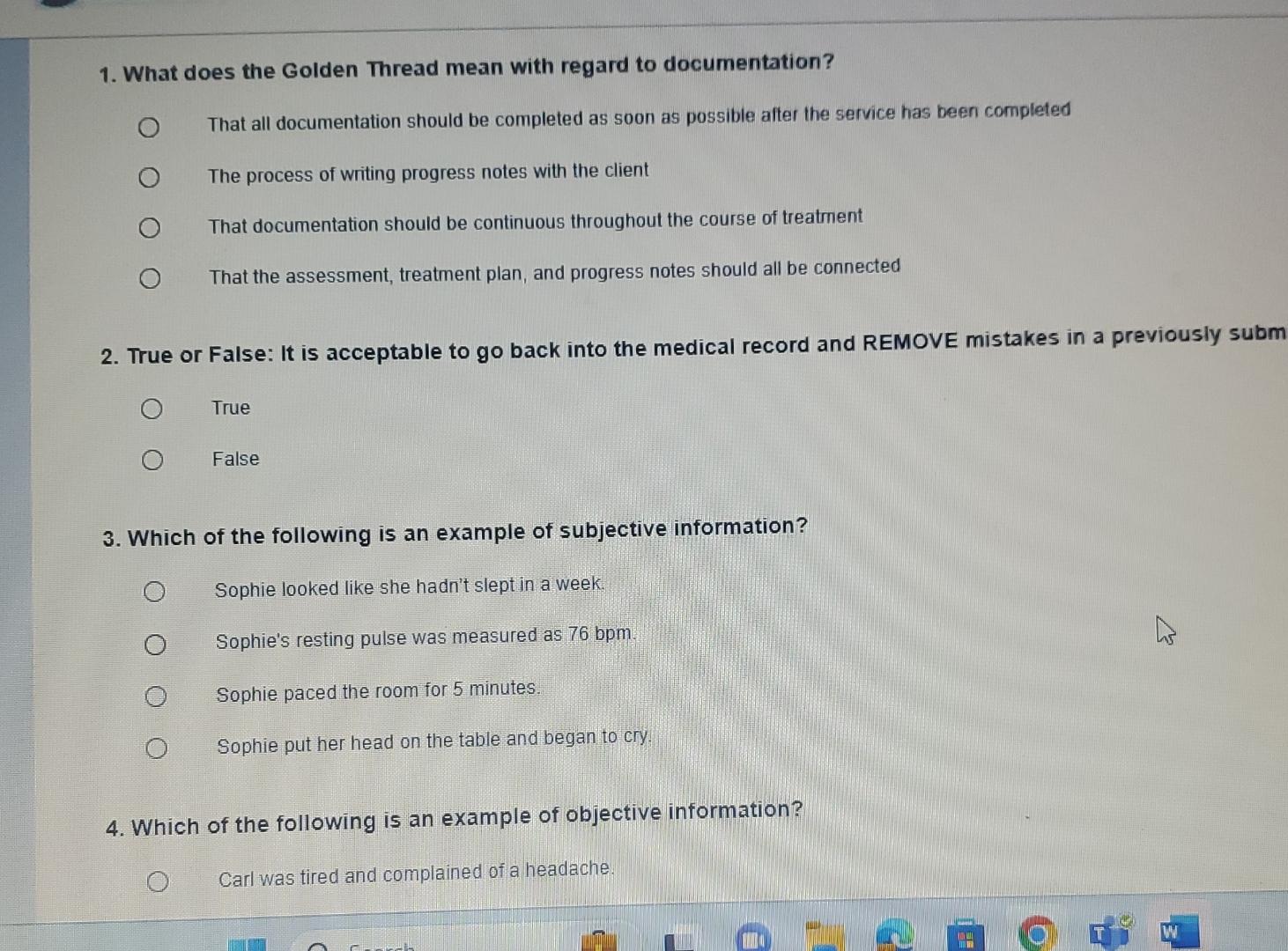  What does the Golden Thread mean with regard to documentation? That