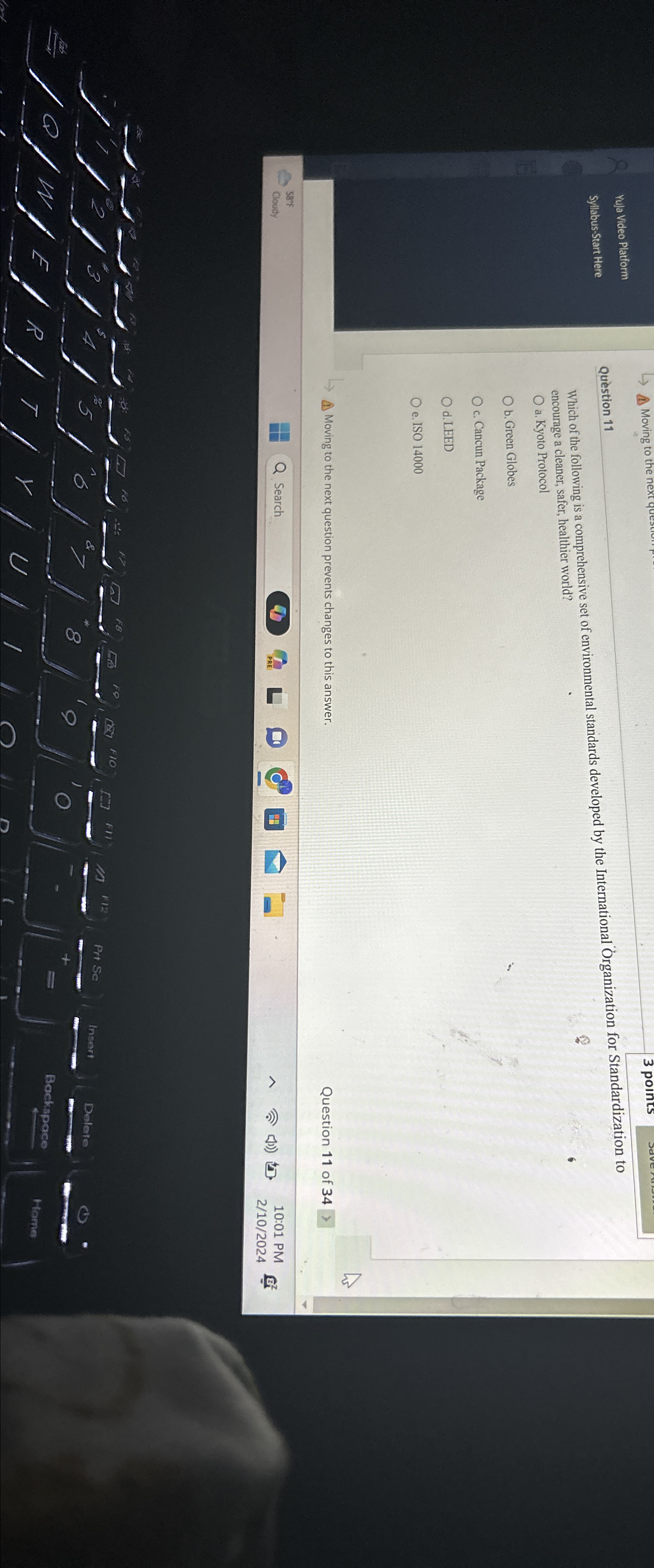  Yuja Video Platform Syllabus-Start Here Qustion 11 Which of the following