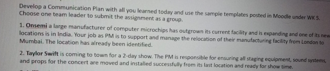  Develop a Communication Plan with all you learned today and use