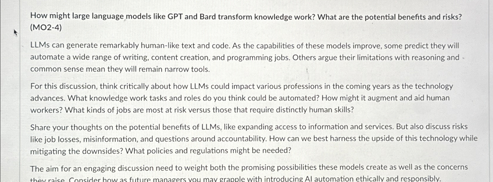  How might large language models like GPT and Bard transform knowledge
