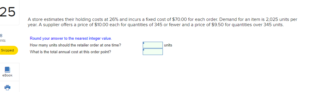  Given the following demand data, a. Compute a weighted average forecast