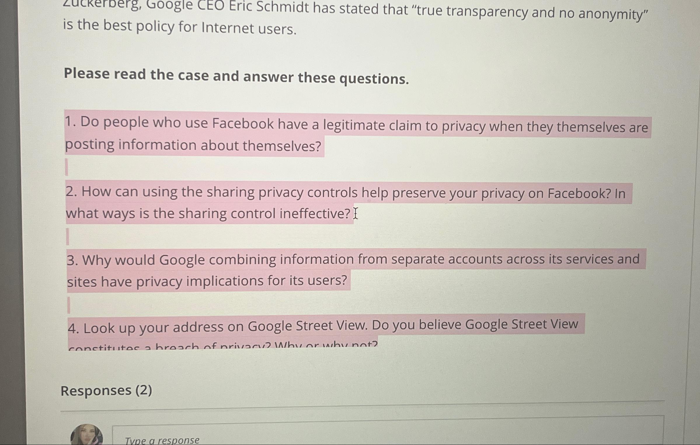  is the best policy for Internet users. Please read the case