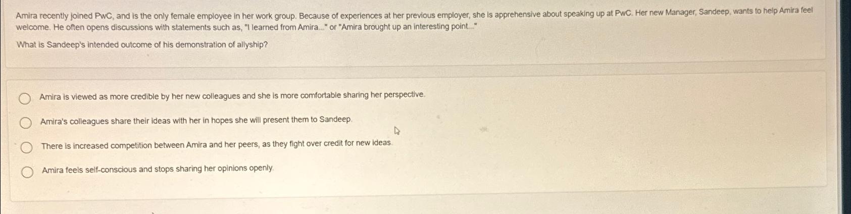  welcome. He often opens discussions with statements such as,"l learned from