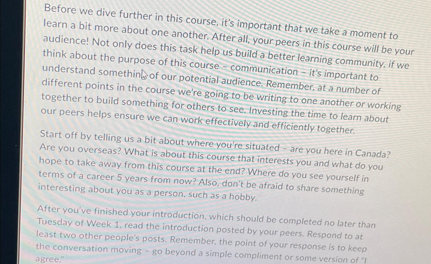  Before we dive further in this course, it's important that we