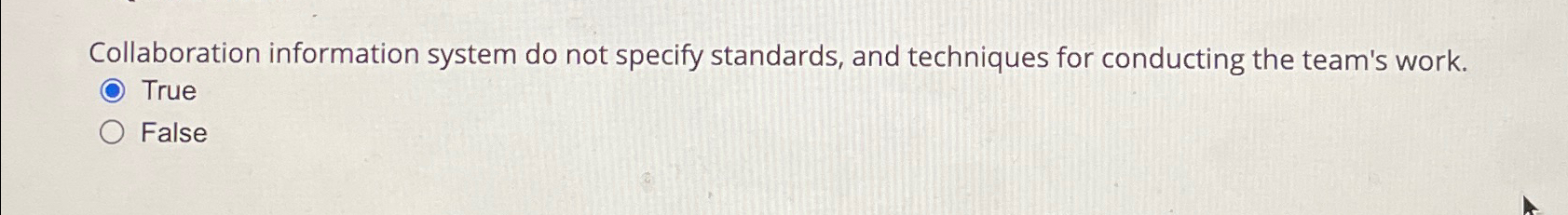  Collaboration information system do not specify standards, and techniques for conducting