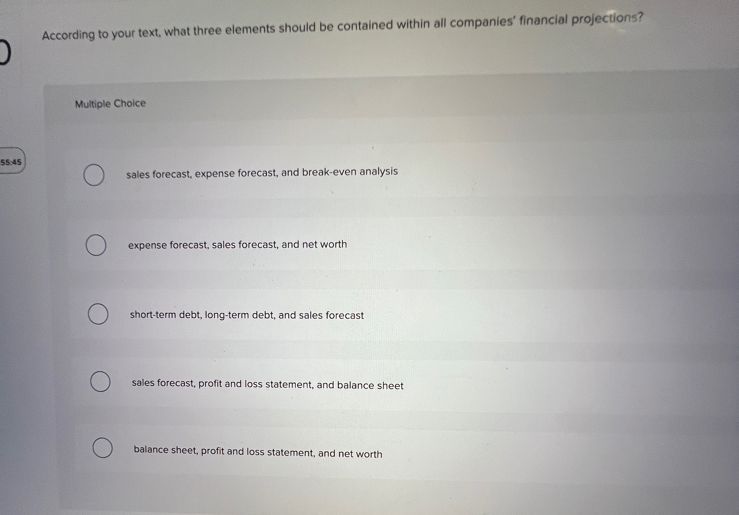  According to your text, what three elements should be contained within