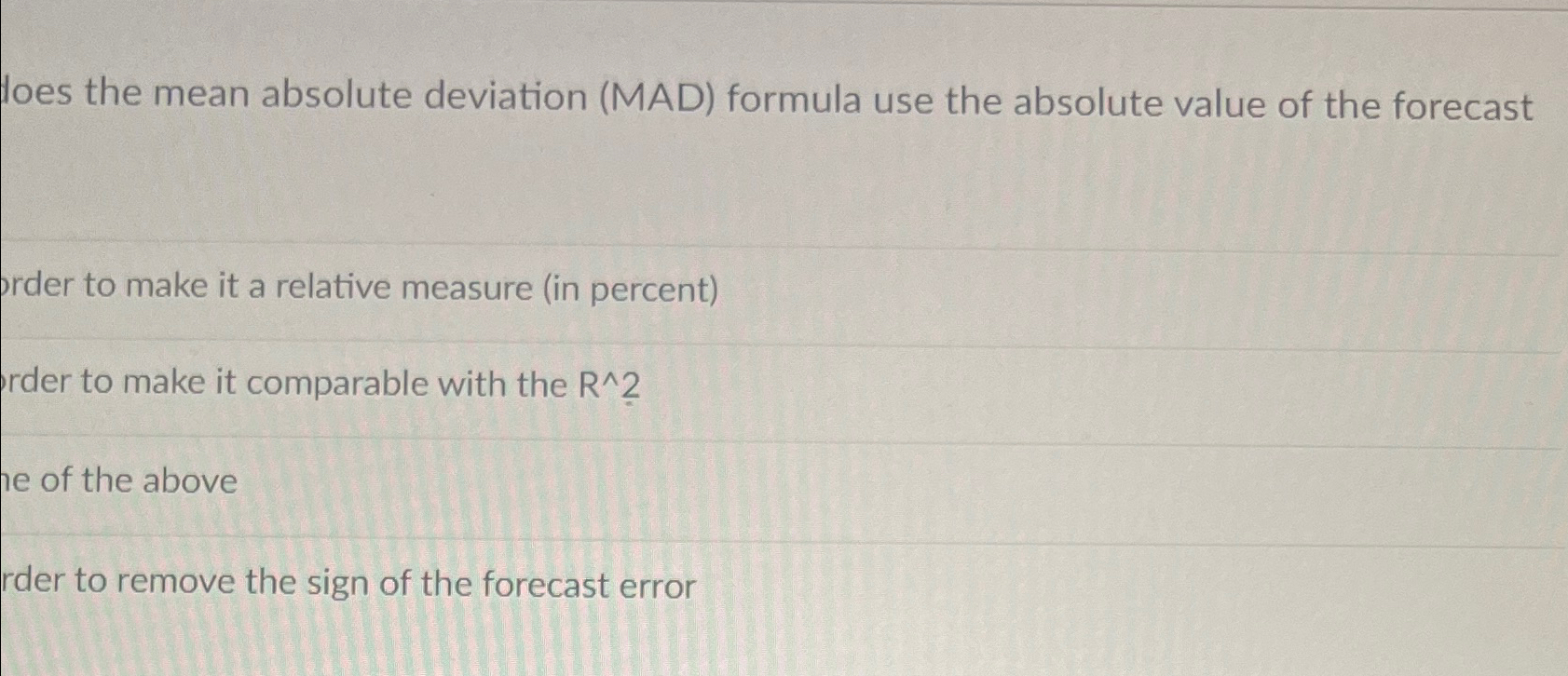  loes the mean absolute deviation (MAD) formula use the absolute value