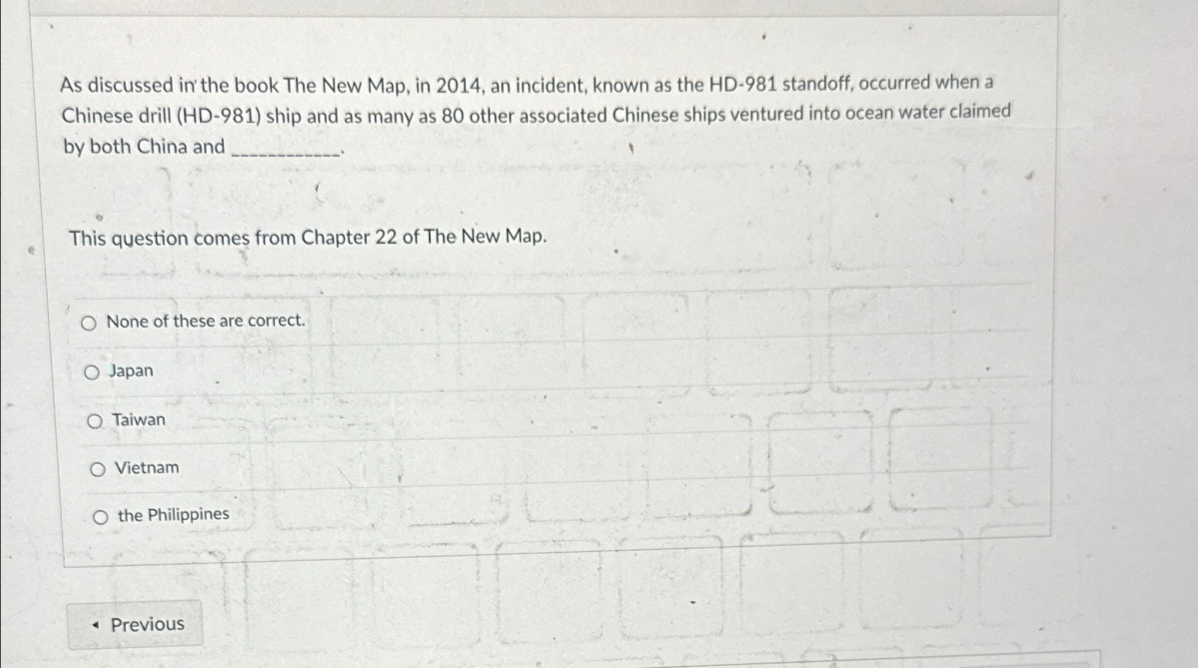  As discussed in' the book The New Map, in 2014, an