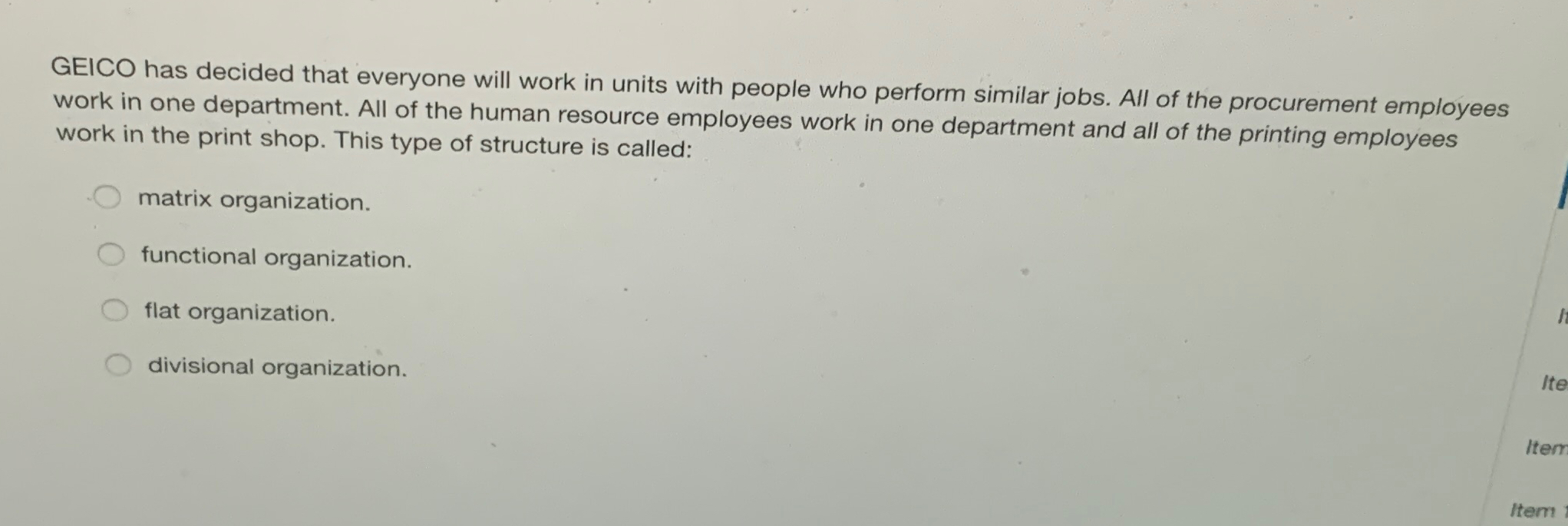  GEICO has decided that everyone will work in units with people