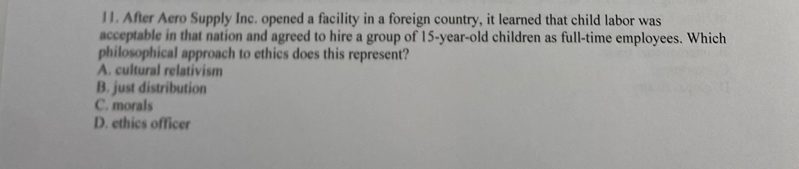  After Aero Supply Inc. opened a facility in a foreign country,