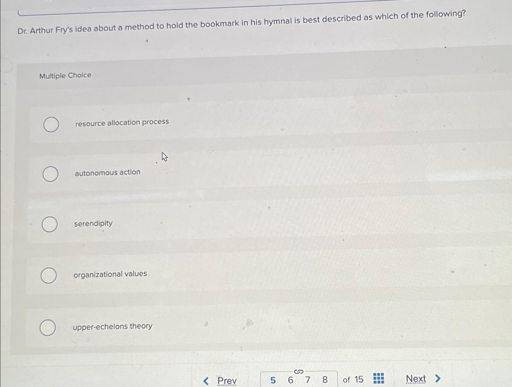  Dr. Arthur Fry's idea about a method to hold the bookmark