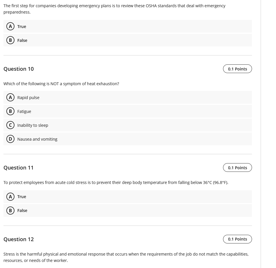  The first step for companies developing emergency plans is to review