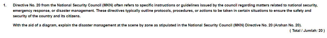  Directive No.20 from the National Security Council (MKN) often refers to