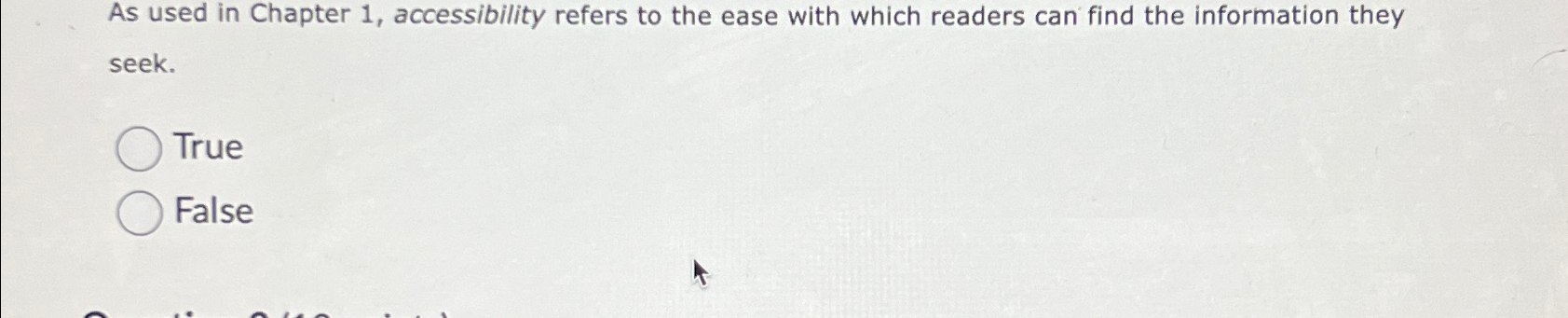  As used in Chapter 1, accessibility refers to the ease with